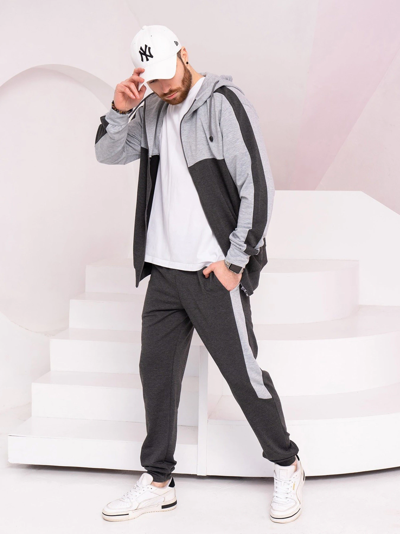 Костюмы ISSA Plus модель GN-525_grey Костюмы ISSA Plus модель GN-525_grey Фото