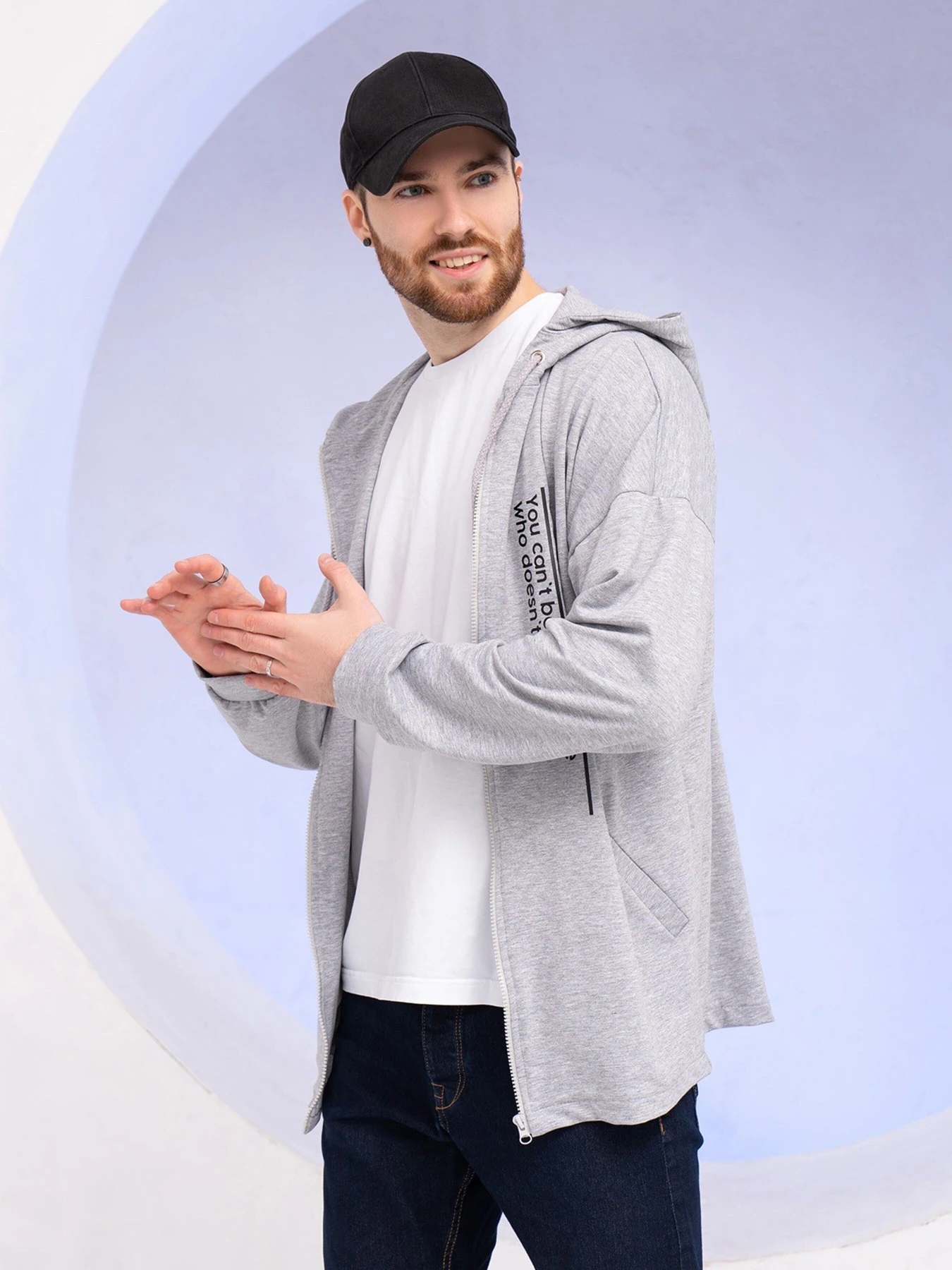 Худи и свитшоты ISSA Plus модель GN-528_lightgray Худи и свитшоты ISSA Plus модель GN-528_lightgray Фото