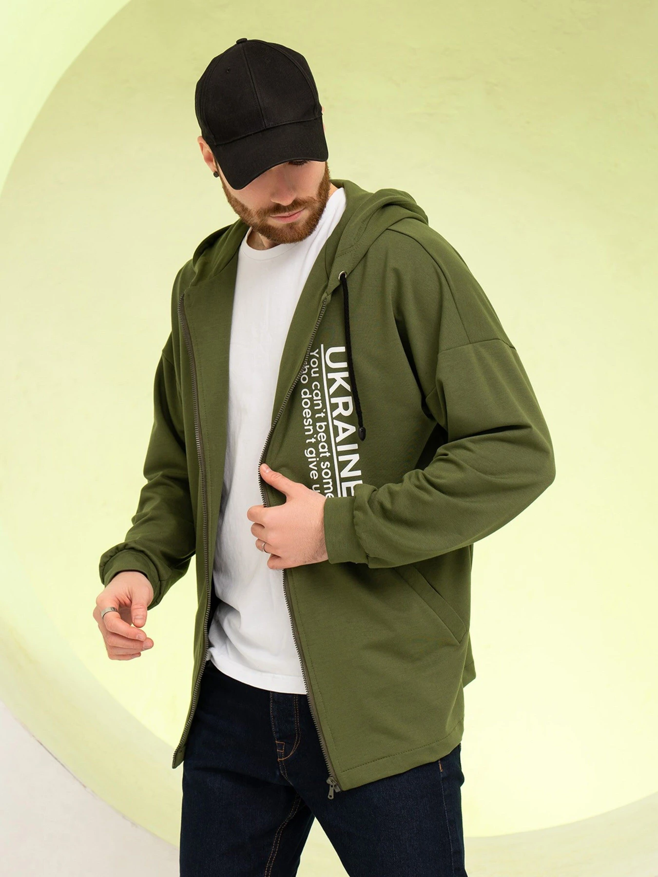 Худі та світшоти ISSA Plus модель GN-528_khaki Худі та світшоти ISSA Plus модель GN-528_khaki Фото
