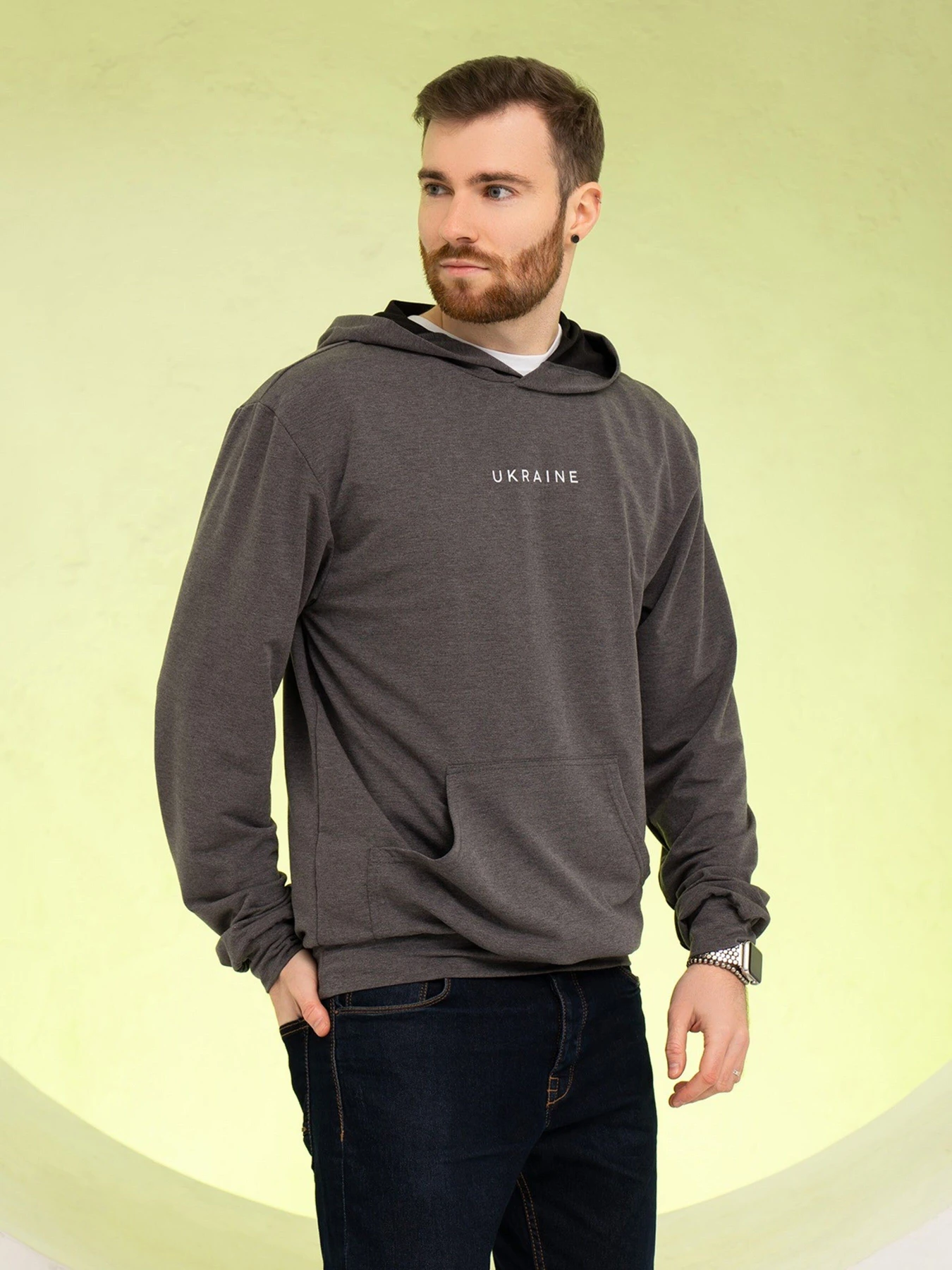 Худи и свитшоты ISSA Plus модель GN-529_darkgray Худи и свитшоты ISSA Plus модель GN-529_darkgray Фото