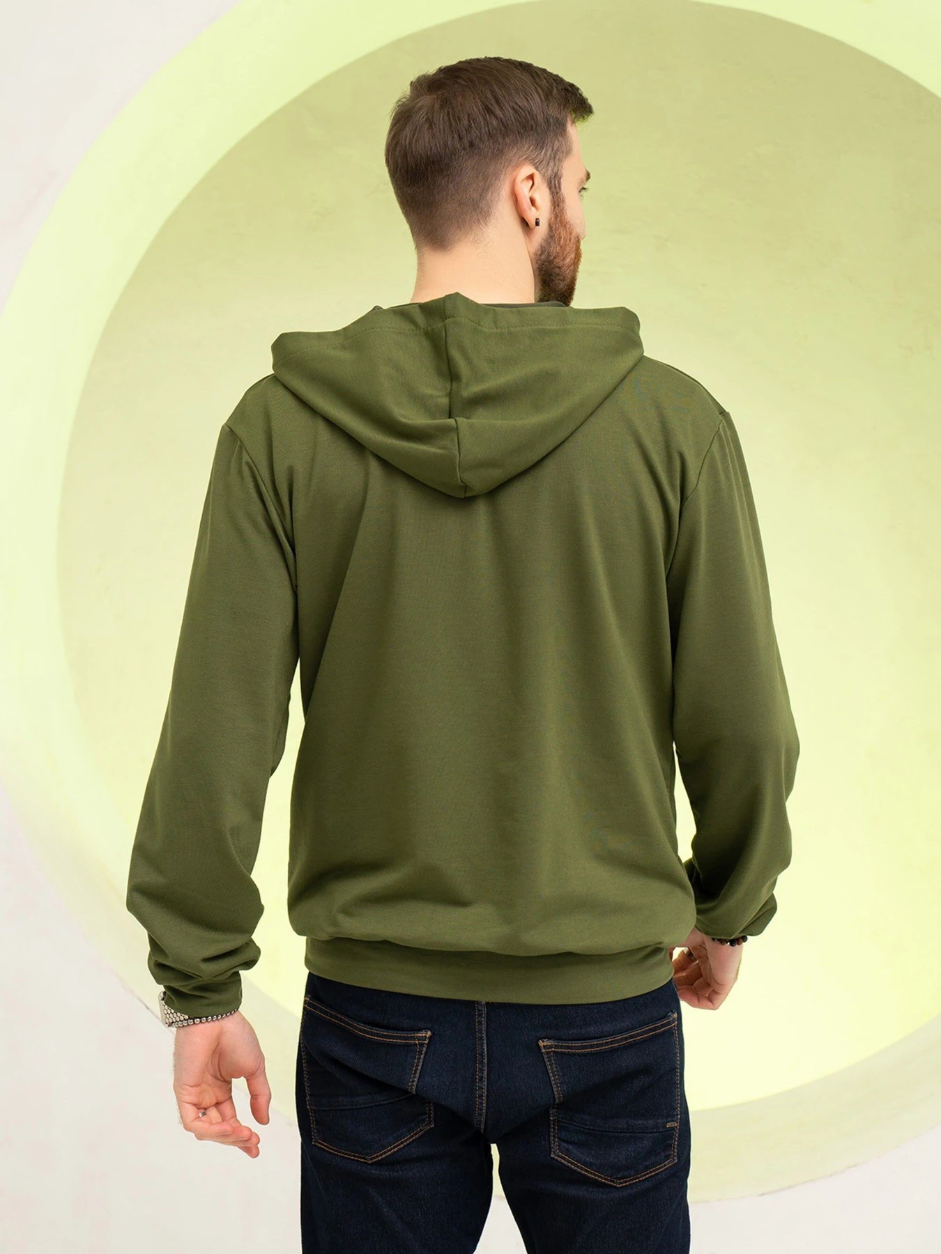 Худи и свитшоты ISSA Plus модель GN-529_khaki Худи и свитшоты ISSA Plus модель GN-529_khaki Фото