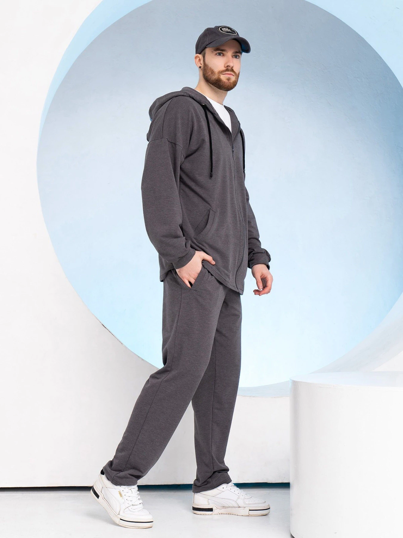 Костюмы ISSA Plus модель GN-531_darkgray Костюмы ISSA Plus модель GN-531_darkgray Фото