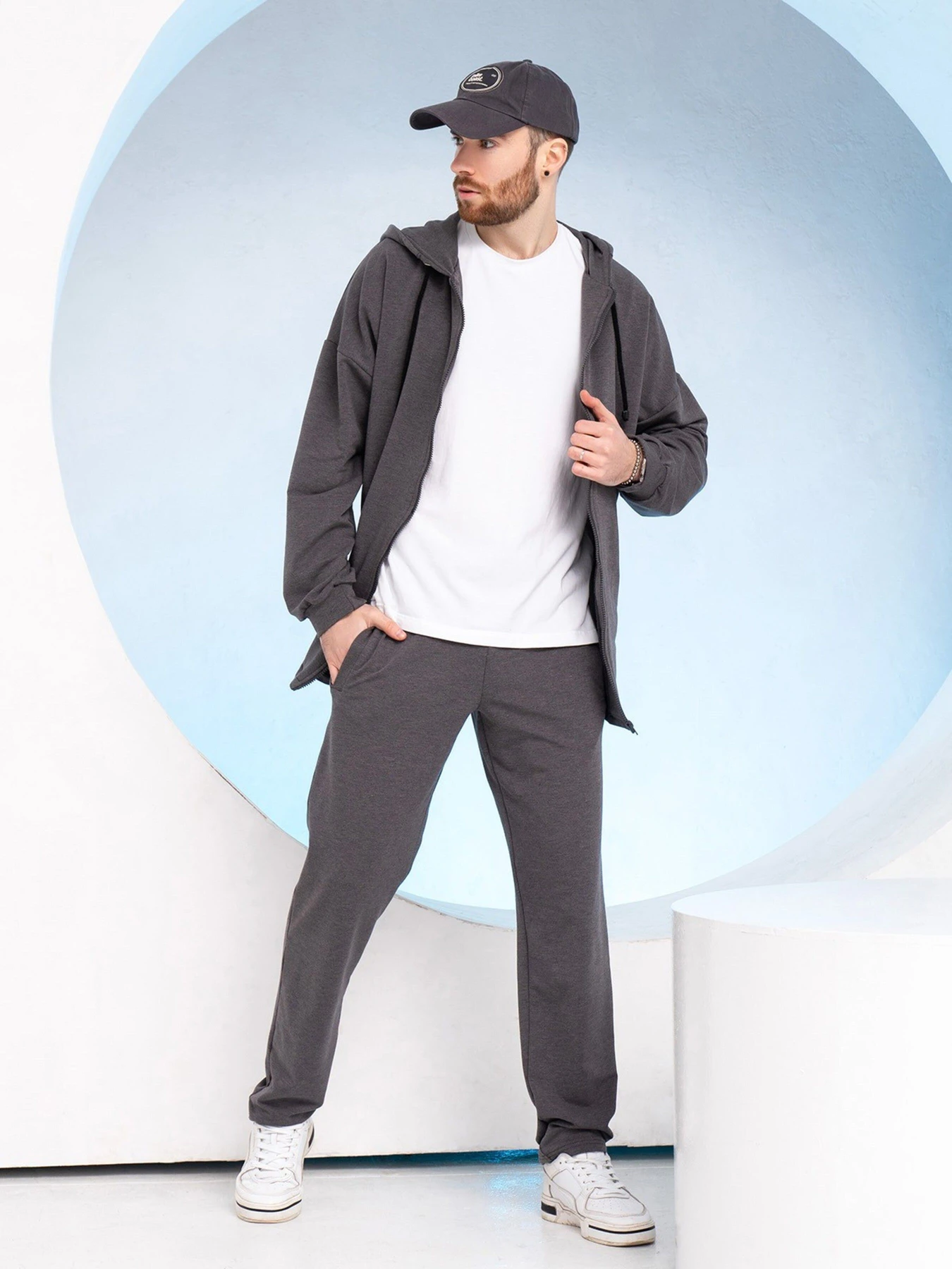 Костюмы ISSA Plus модель GN-531_darkgray Костюмы ISSA Plus модель GN-531_darkgray Фото