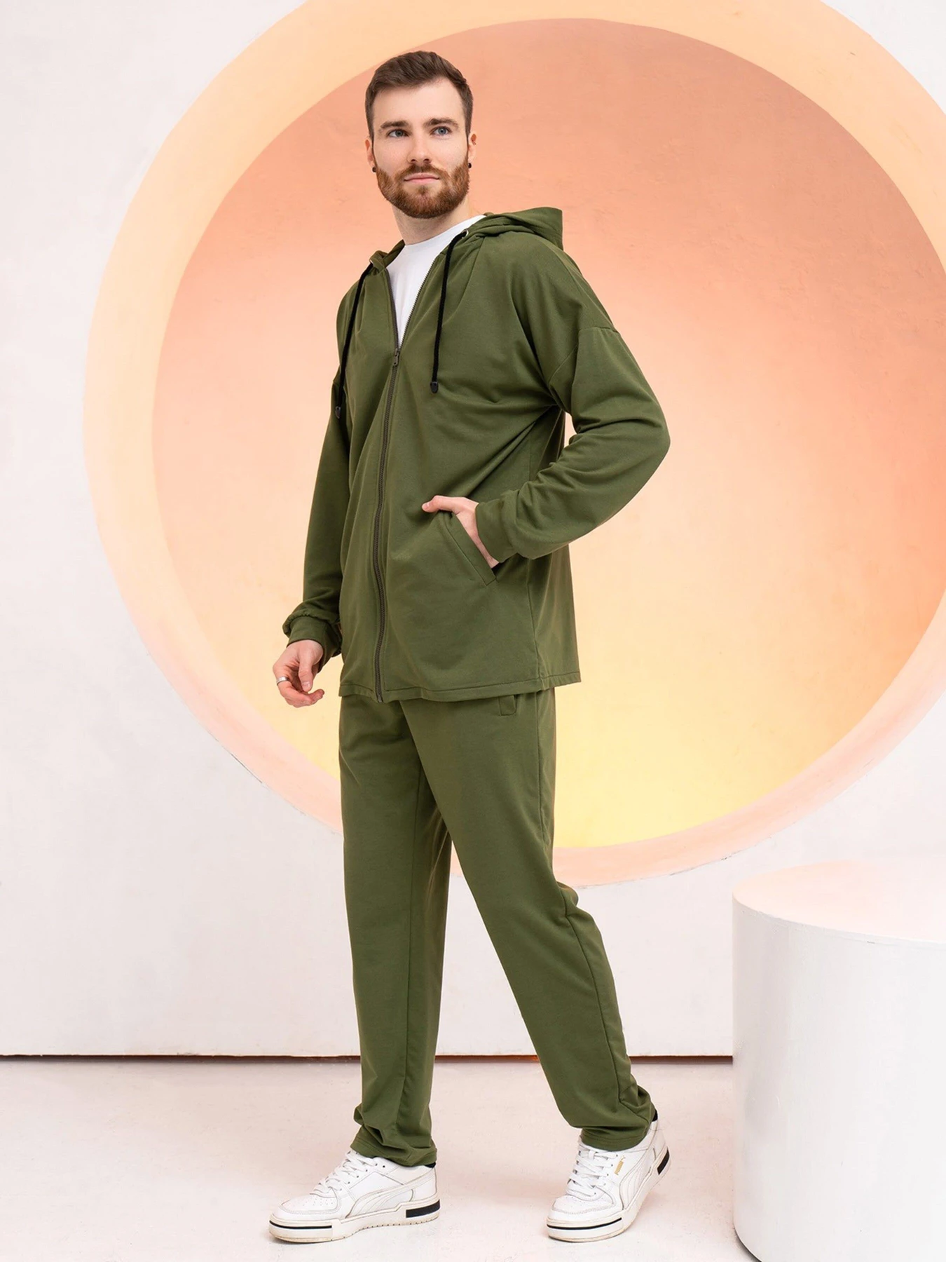 Костюмы ISSA Plus модель GN-531_khaki Костюмы ISSA Plus модель GN-531_khaki Фото