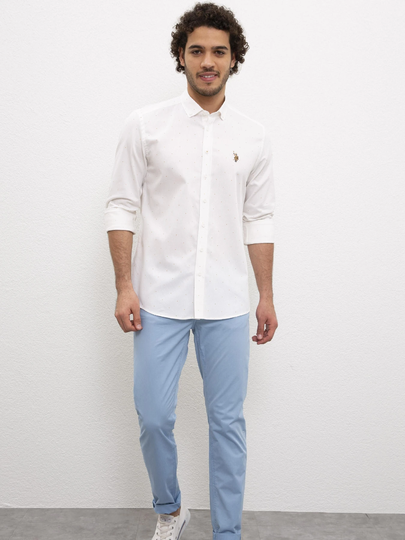 Рубашки US Polo модель G081SZ004.000.976445.VR072 Фото