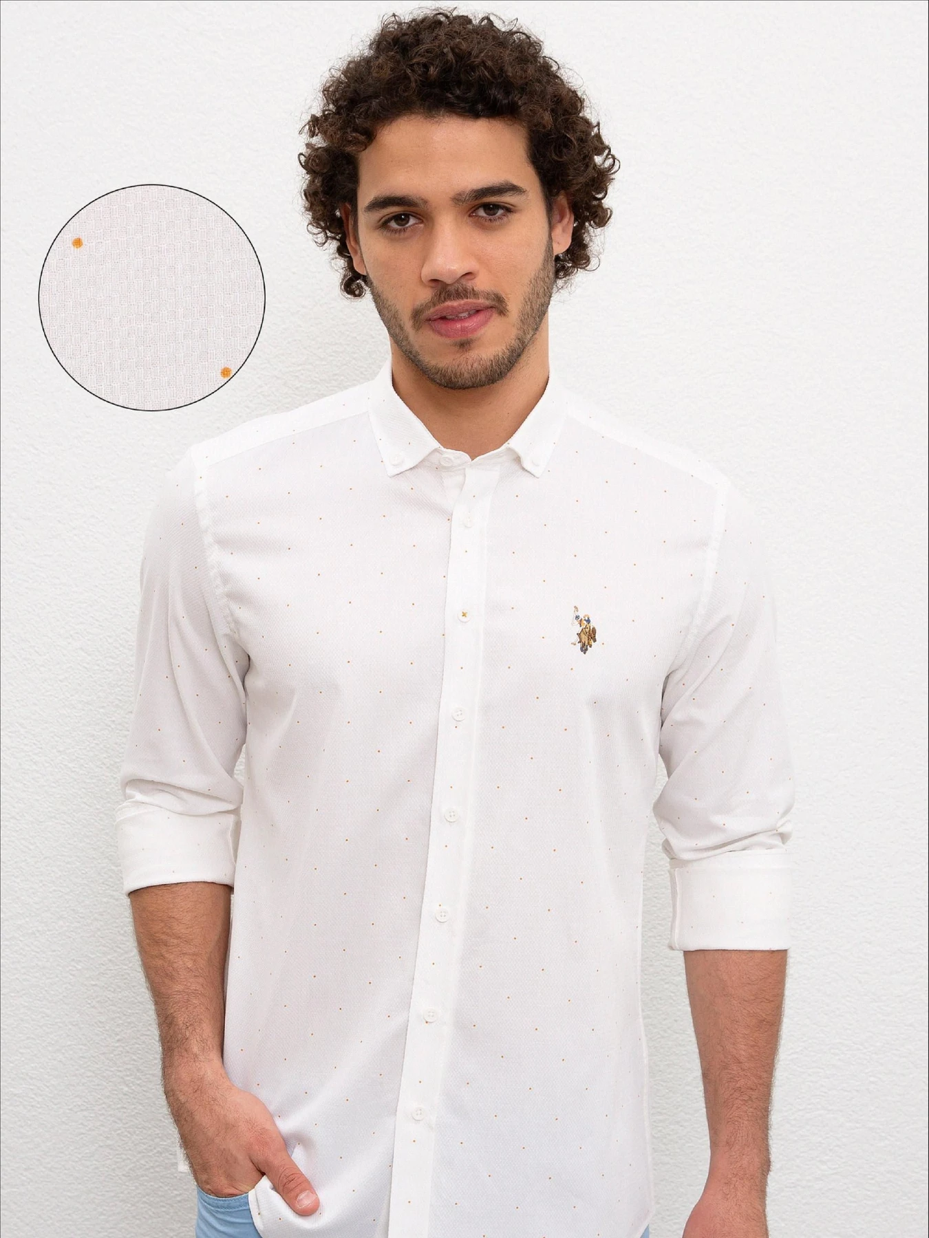 Рубашки US Polo модель G081SZ004.000.976445.VR072 Фото