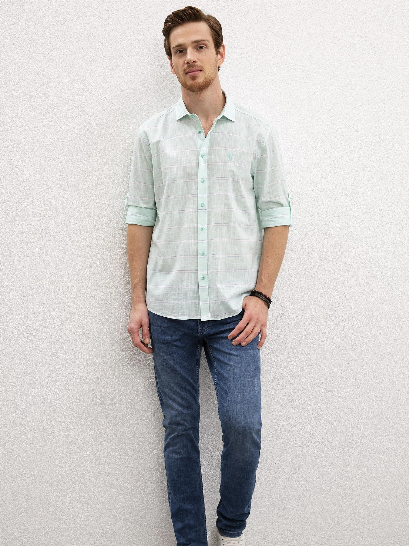 Рубашки US Polo модель G081SZ004.000.979202.VR090 Фото