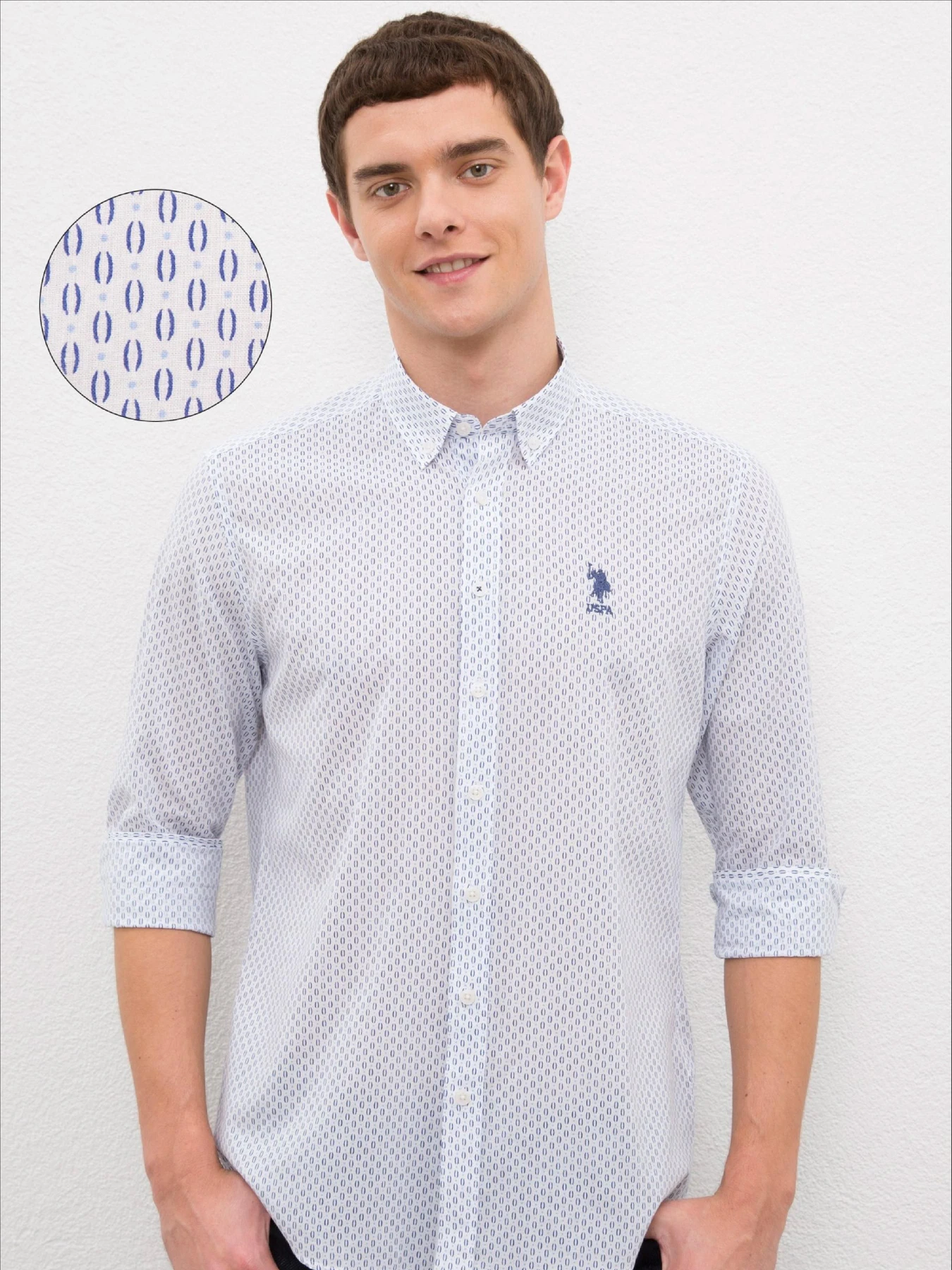 Рубашки US Polo модель G081SZ004.000.987151.VR013 Фото