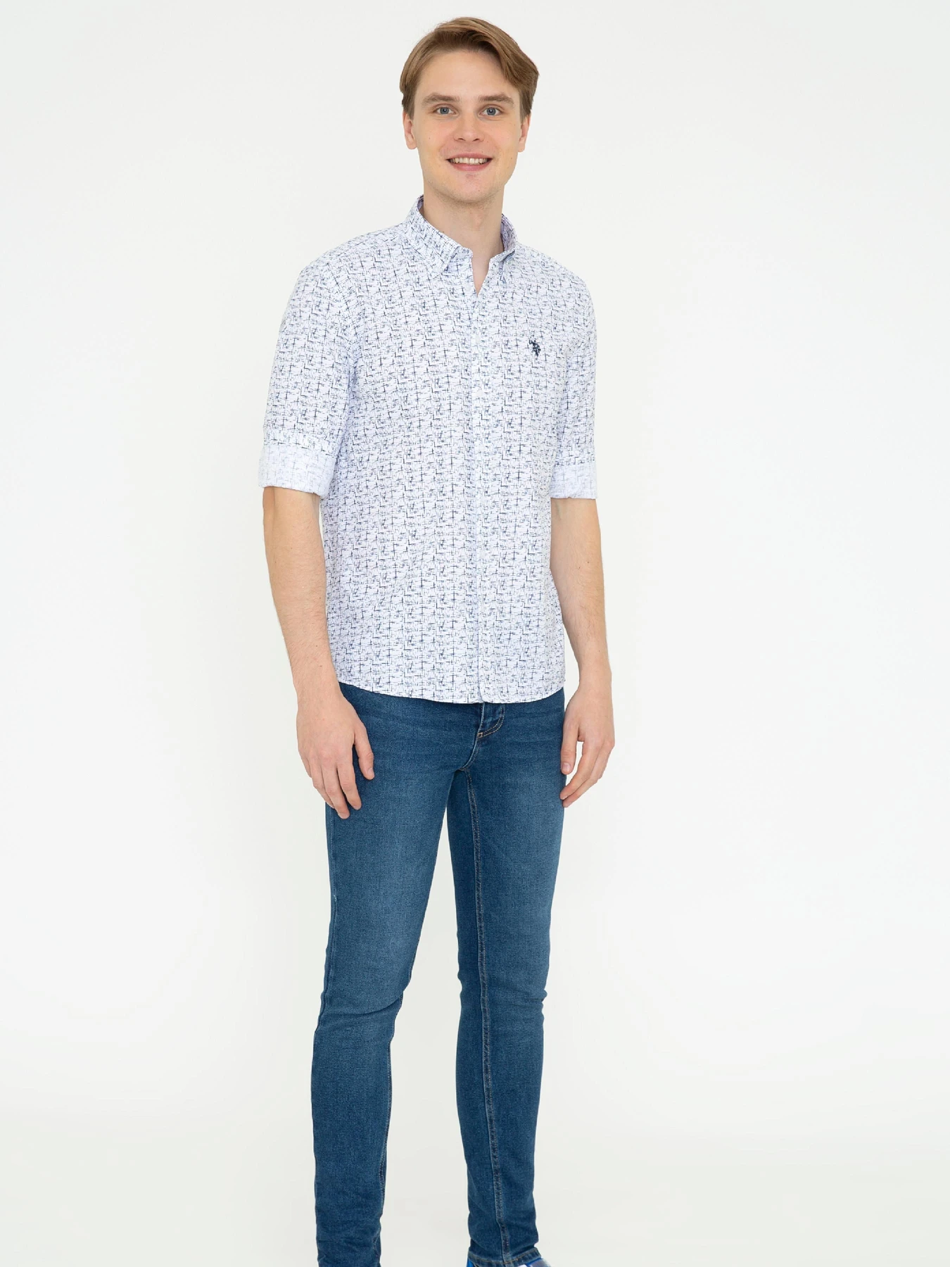 Рубашки US Polo модель G081SZ004.000.1378608.VR033 Фото