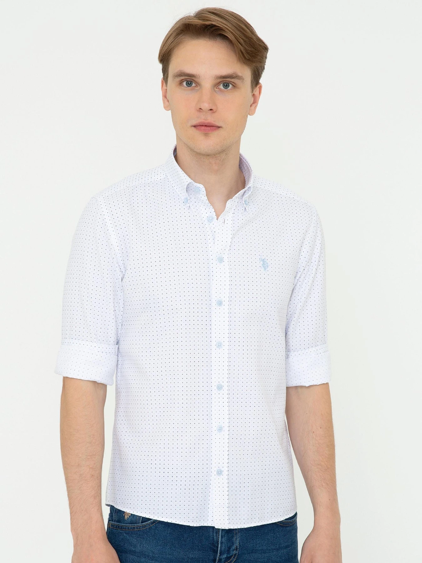 Рубашки US Polo модель G081SZ004.000.1378612.VR033 Фото