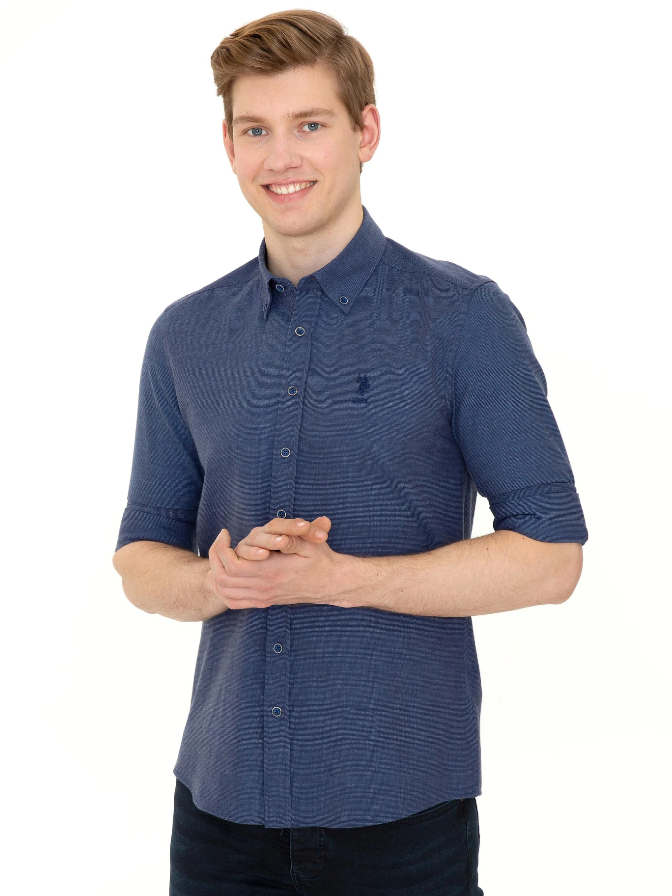 Рубашки US Polo модель G081SZ004.000.1379184.VR045 Фото