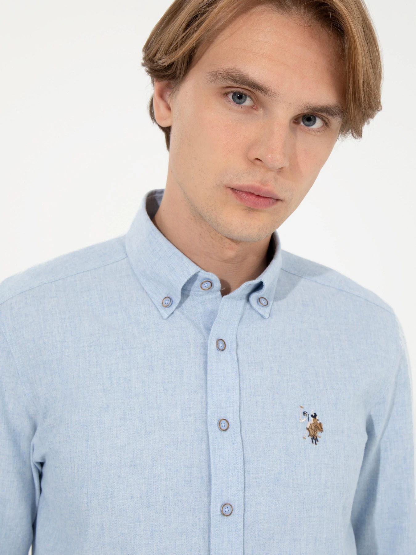 Рубашки US Polo модель G081SZ004.000.1450251.VR003 Фото