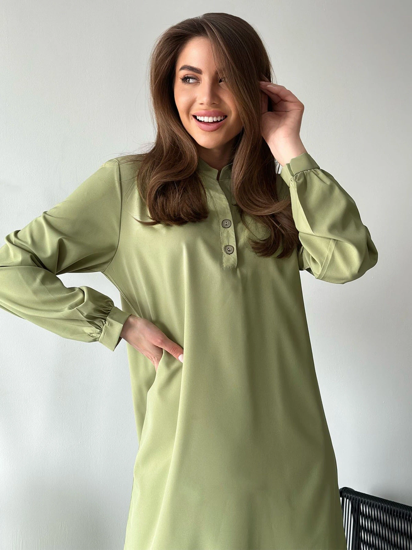 Платья ISSA Plus модель 12466_olive Платья ISSA Plus модель 12466_olive Фото