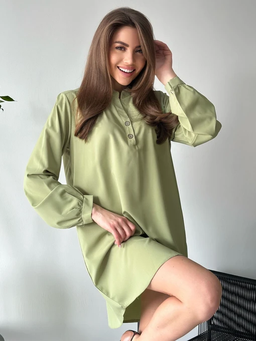 Сукні ISSA Plus модель 12466_olive Фото
