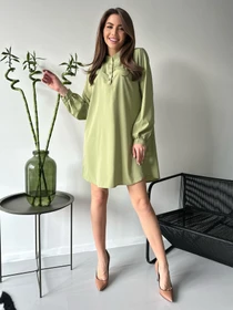 Платья ISSA Plus модель 12466_olive Фото