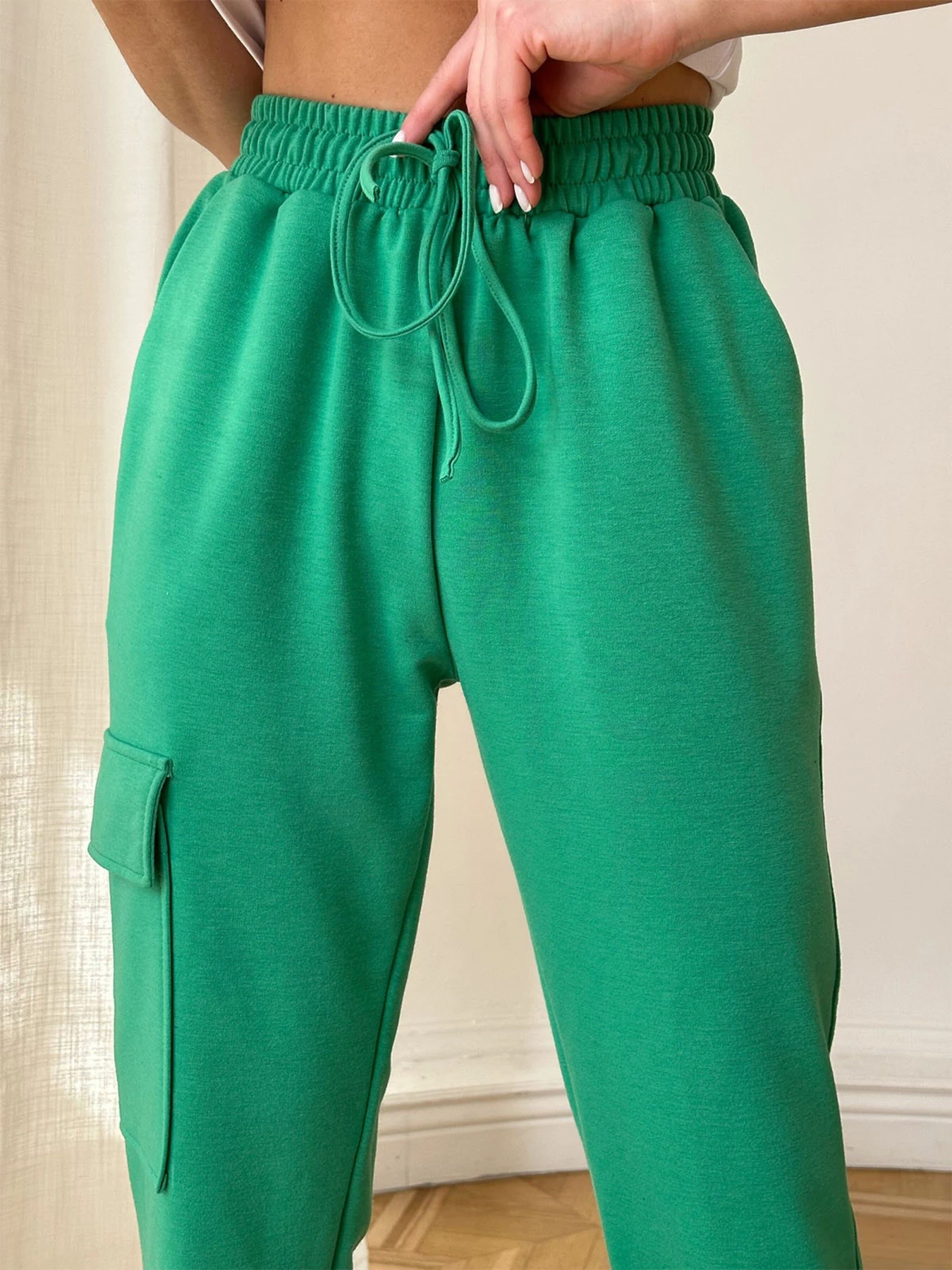 Брюки ISSA Plus модель 13718_green Брюки ISSA Plus модель 13718_green Фото