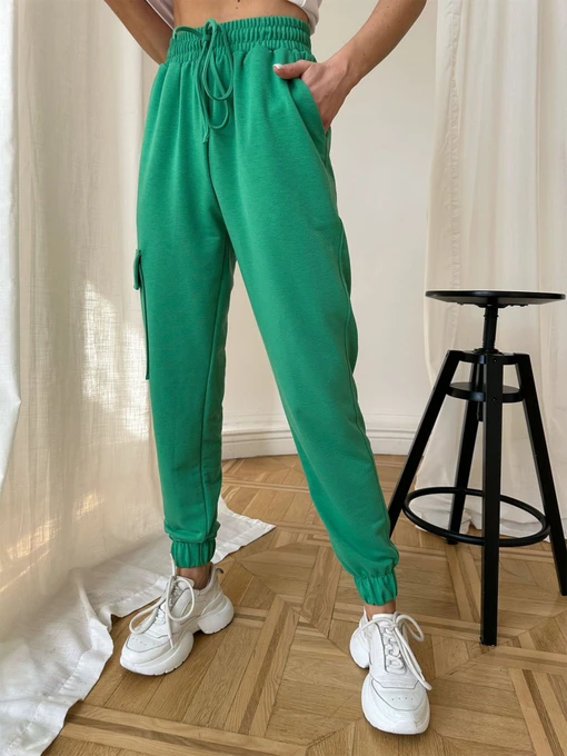 Брюки ISSA Plus модель 13718_green Фото