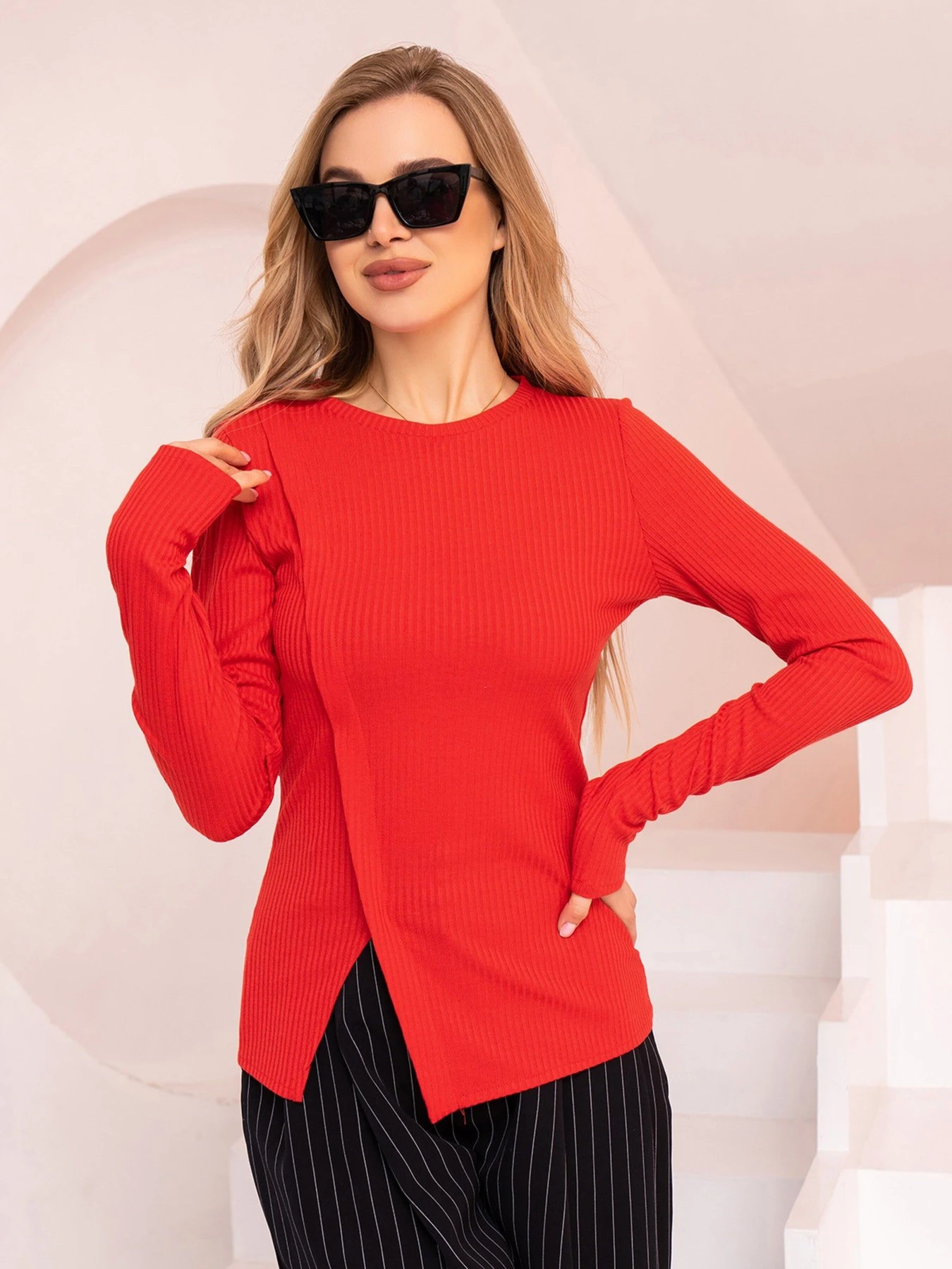 Свитры и кардиганы ISSA Plus модель 13722_red Фото