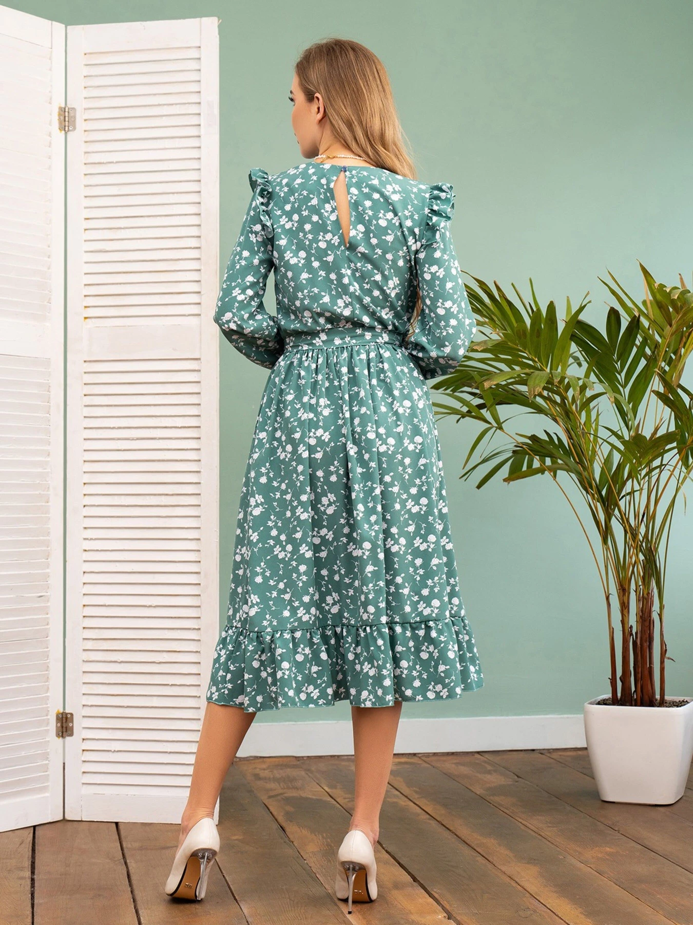 Платья ISSA Plus модель 13723_mint Фото