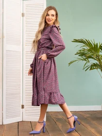 Платья ISSA Plus модель 13725_multicolor Фото