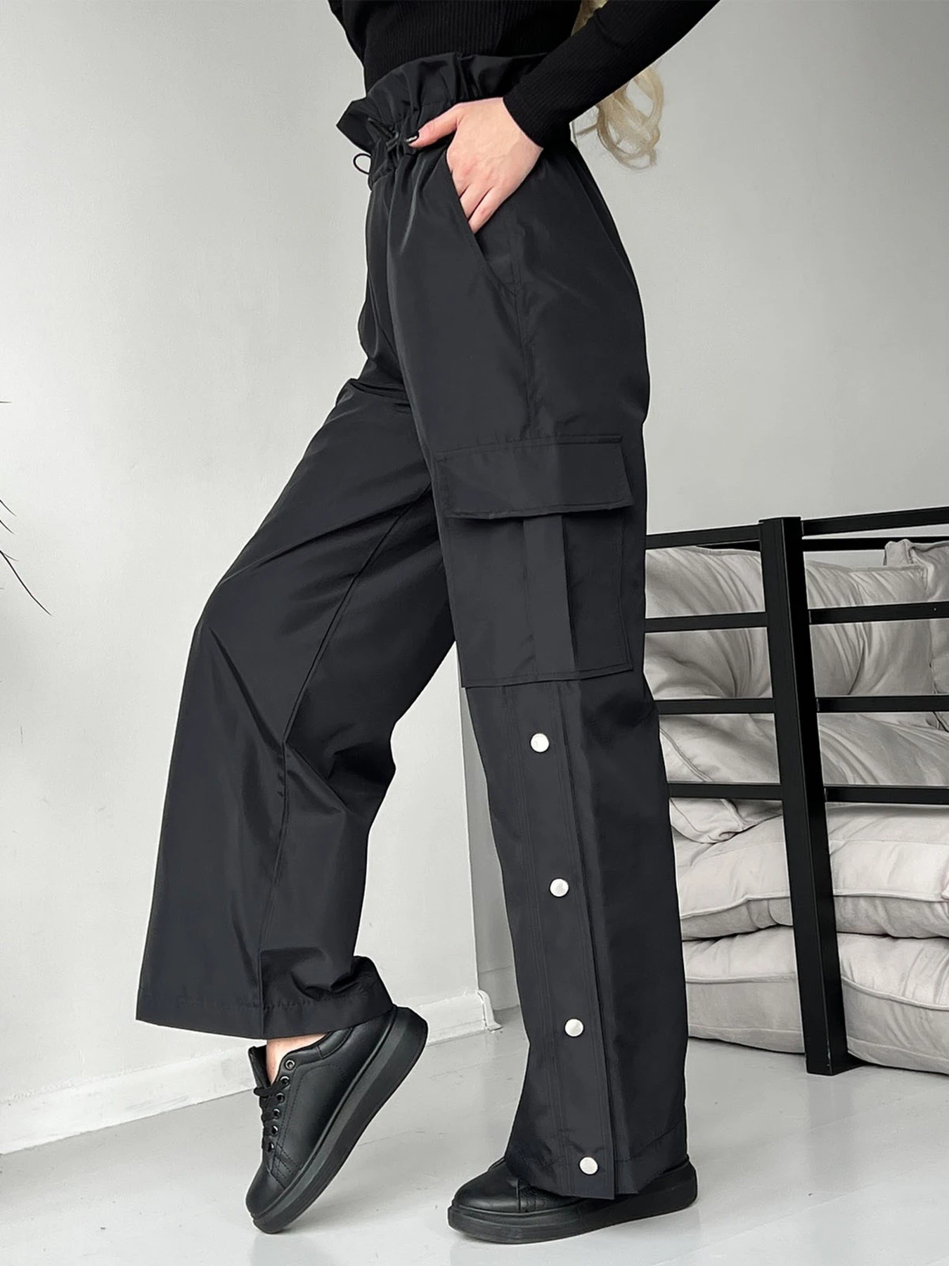 Брюки ISSA Plus модель 13726_black Брюки ISSA Plus модель 13726_black Фото