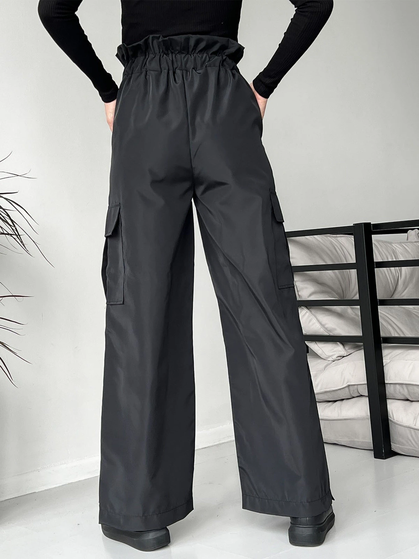 Брюки ISSA Plus модель 13726_black Брюки ISSA Plus модель 13726_black Фото