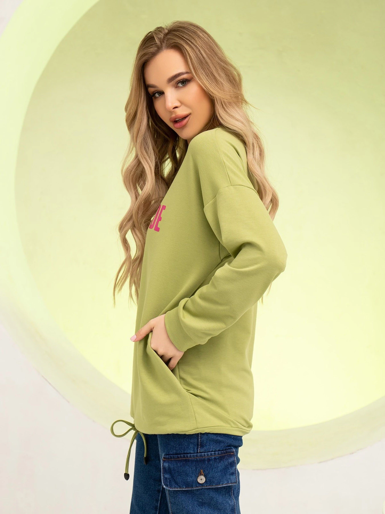 Худі та світшоти ISSA Plus модель 13734_olive Худі та світшоти ISSA Plus модель 13734_olive Фото