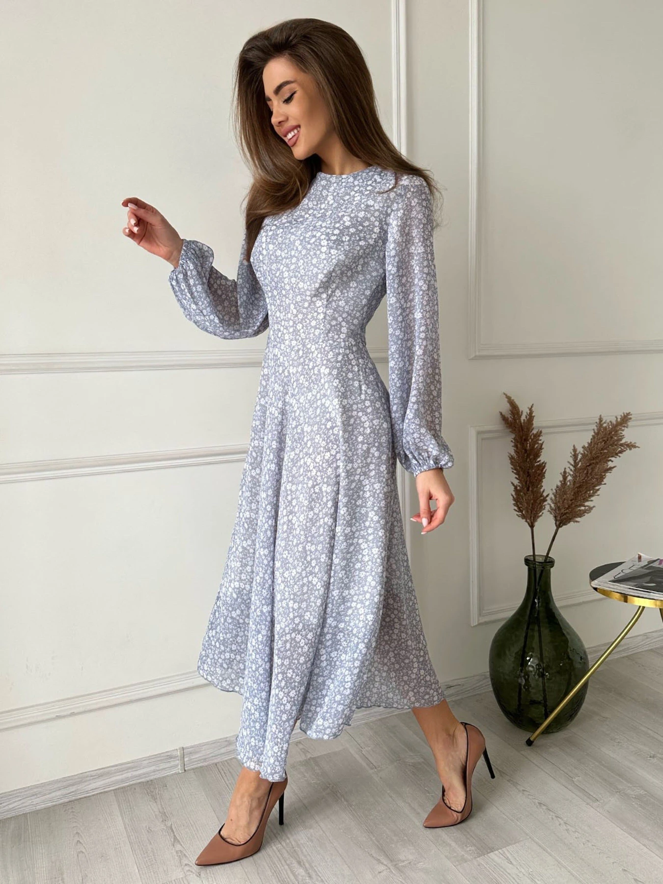 Платья ISSA Plus модель 13737_grey Платья ISSA Plus модель 13737_grey Фото