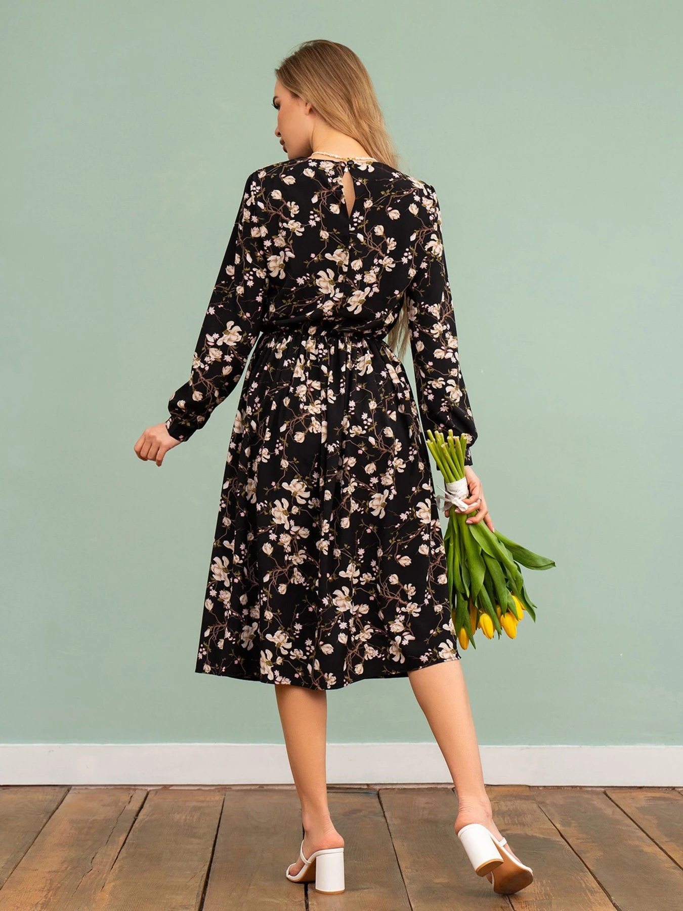 Платья ISSA Plus модель 13738_black Фото