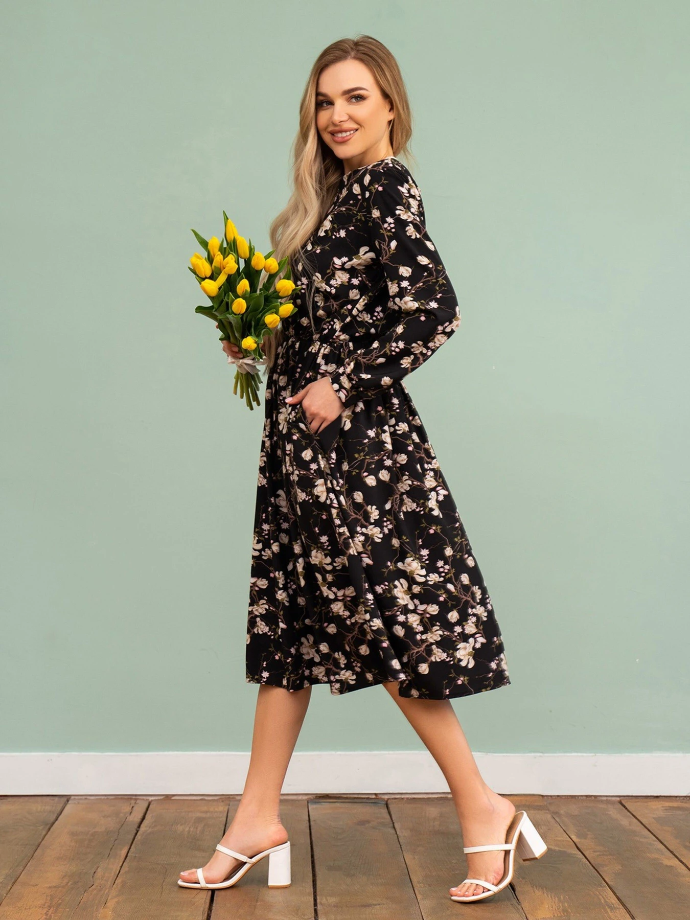 Платья ISSA Plus модель 13738_black Фото