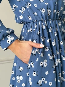 Платья ISSA Plus модель 13739_blue Фото