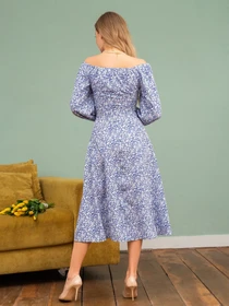 Платья ISSA Plus модель 13740_blue Фото