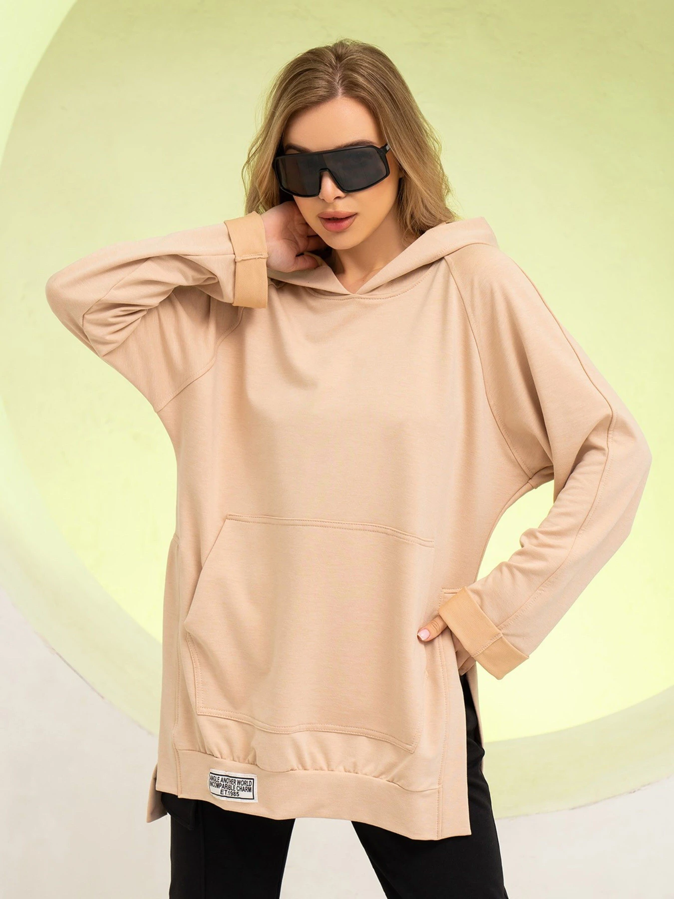 Худи и свитшоты ISSA Plus модель 13743_beige Фото
