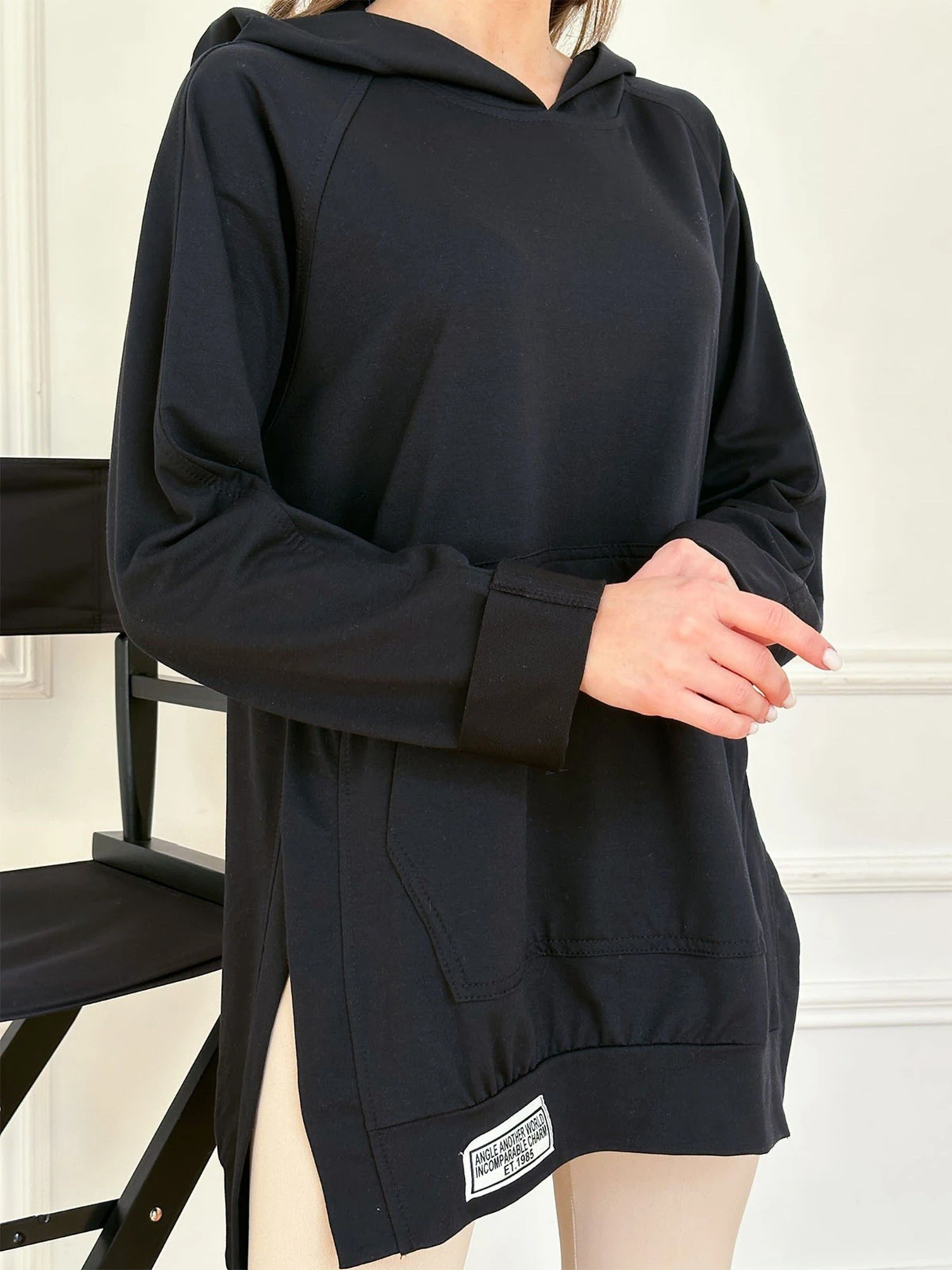 Худи и свитшоты ISSA Plus модель 13743_black Худи и свитшоты ISSA Plus модель 13743_black Фото