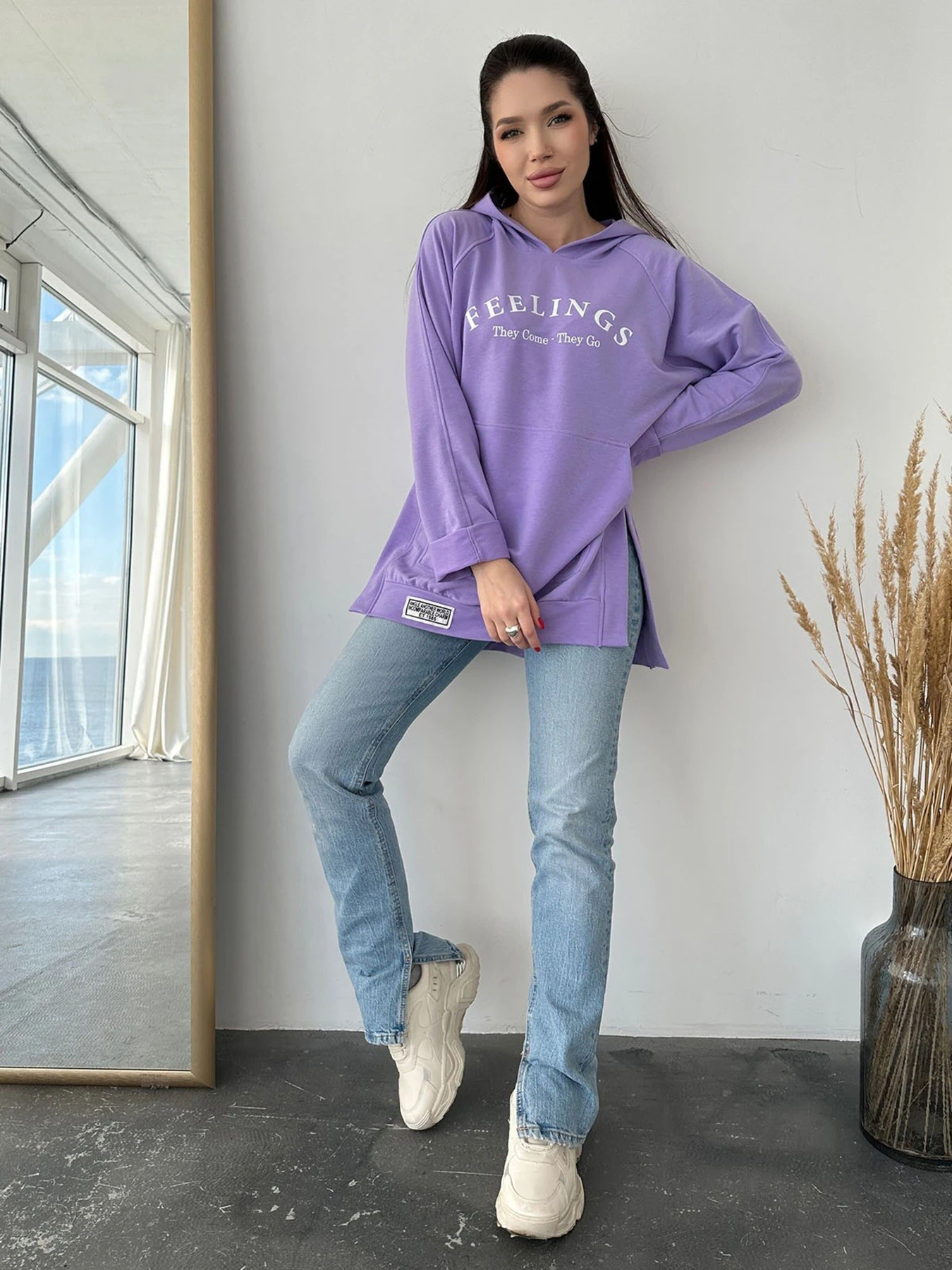Худі та світшоти ISSA Plus модель 13744_lilac Худі та світшоти ISSA Plus модель 13744_lilac Фото