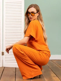 Костюми ISSA Plus модель 13747_terracotta Фото
