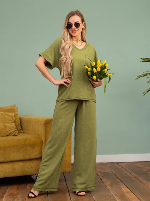 Костюмы ISSA Plus модель 13747_khaki Фото