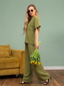 Костюми ISSA Plus модель 13747_khaki Фото