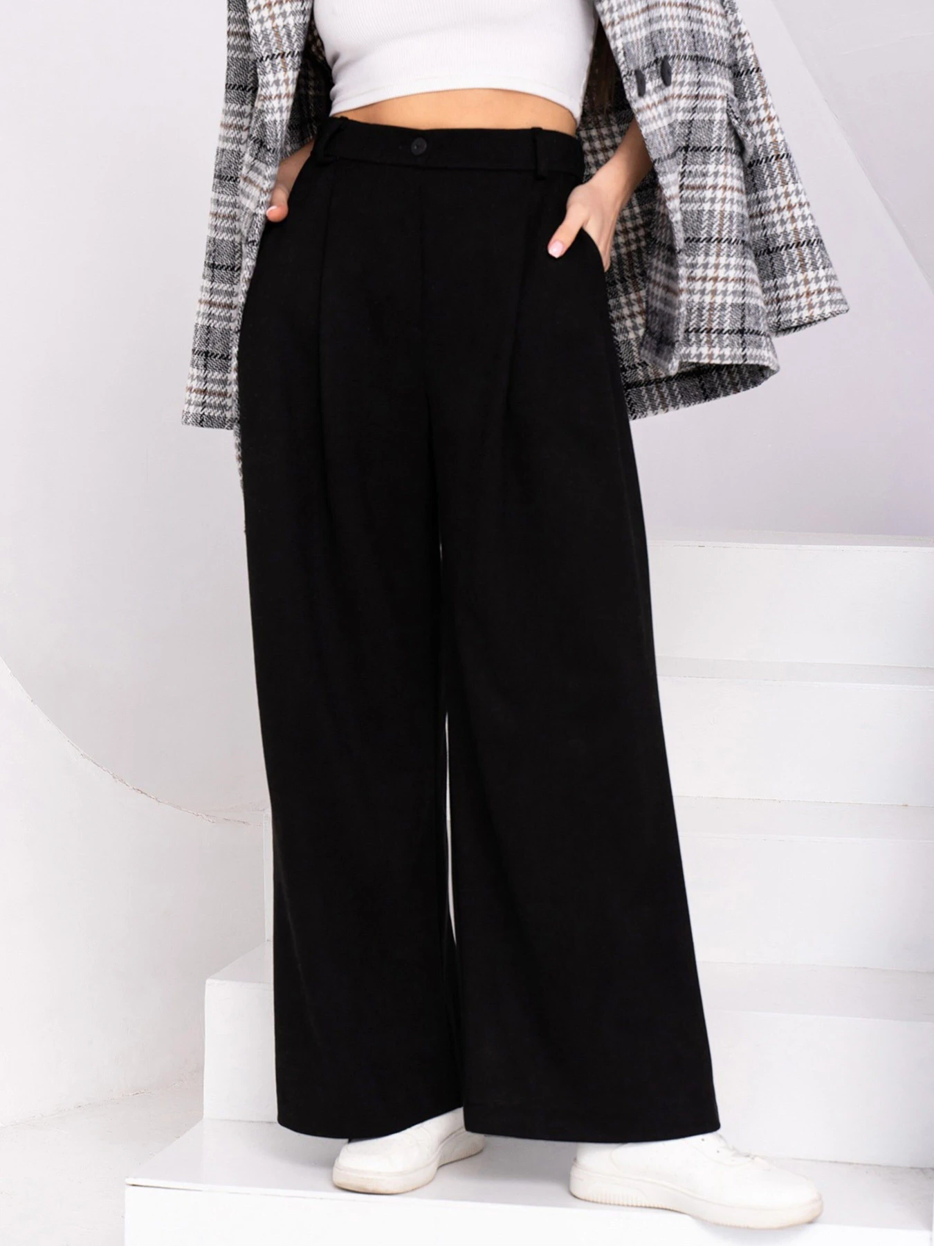 Штани ISSA Plus модель 13749_black Фото