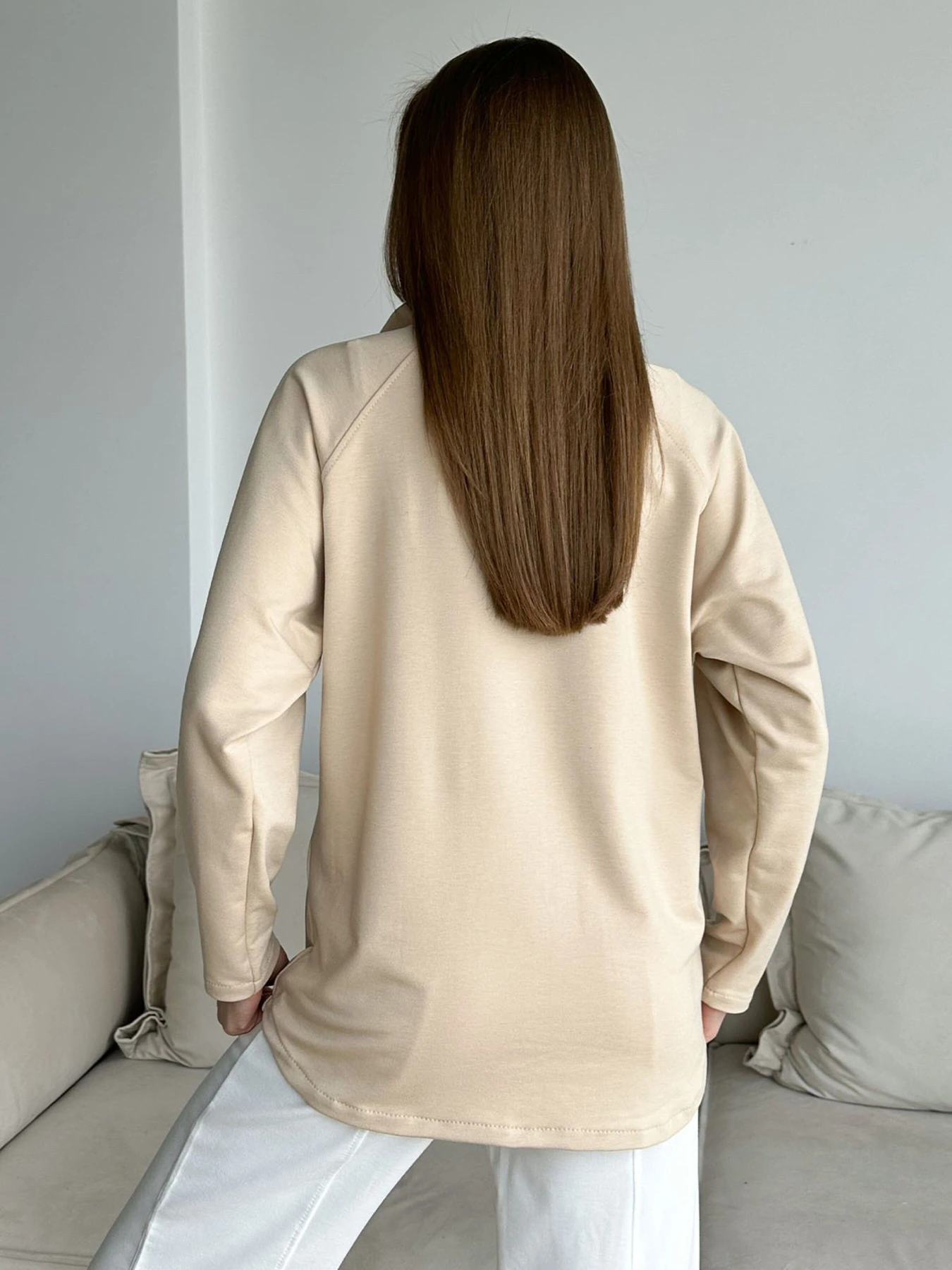 Худи и свитшоты ISSA Plus модель 13751_beige Фото