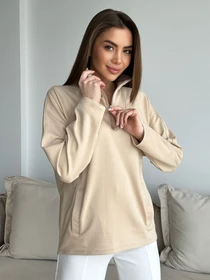 Худи и свитшоты ISSA Plus модель 13751_beige Фото