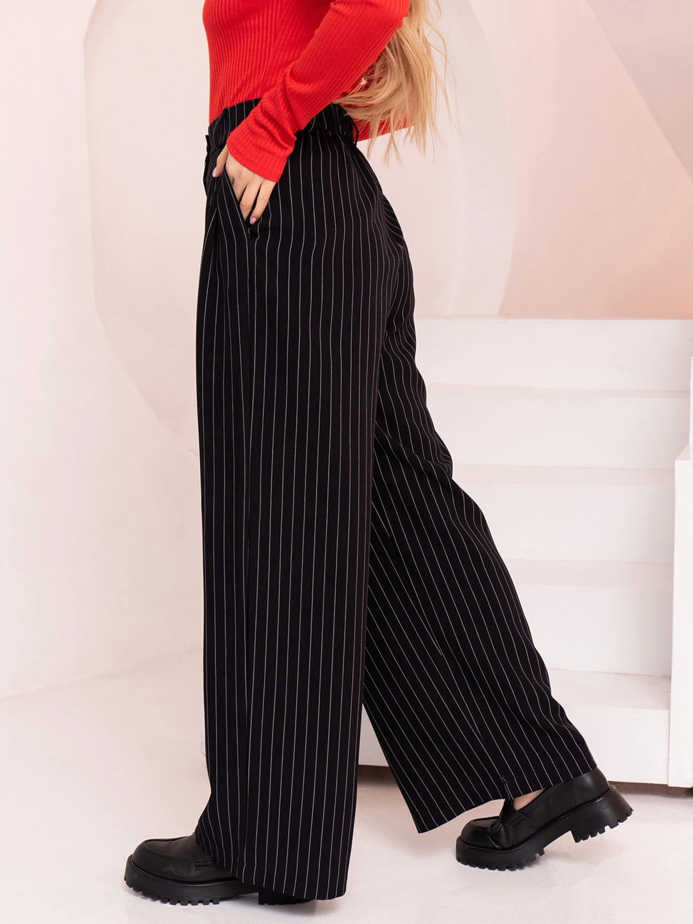 Брюки ISSA Plus модель 13753_black Брюки ISSA Plus модель 13753_black Фото