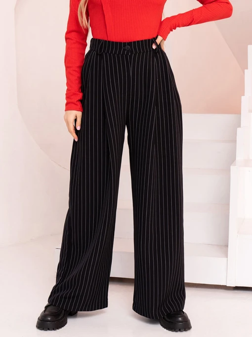 Брюки ISSA Plus модель 13753_black Фото