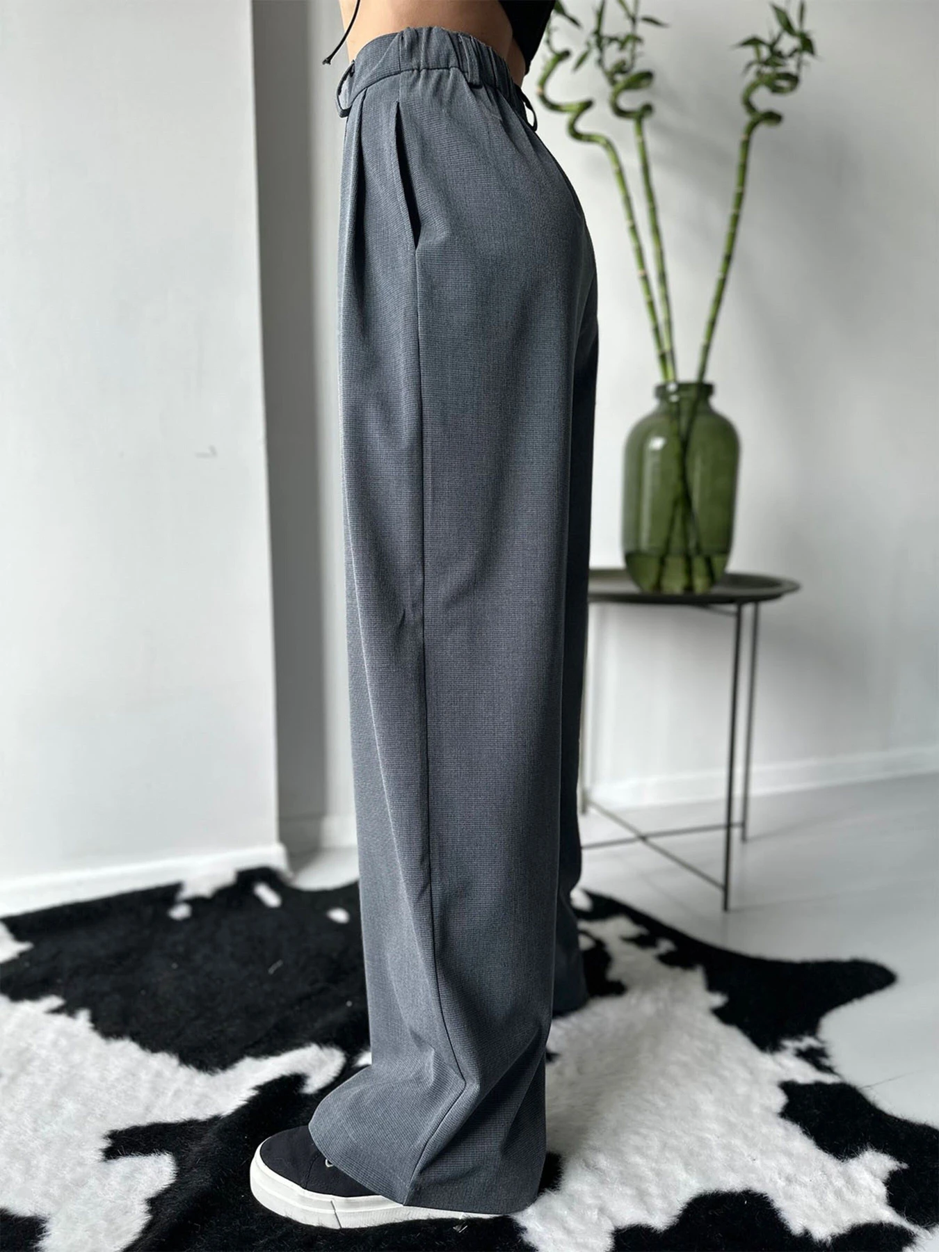 Брюки ISSA Plus модель 13754_grey Брюки ISSA Plus модель 13754_grey Фото