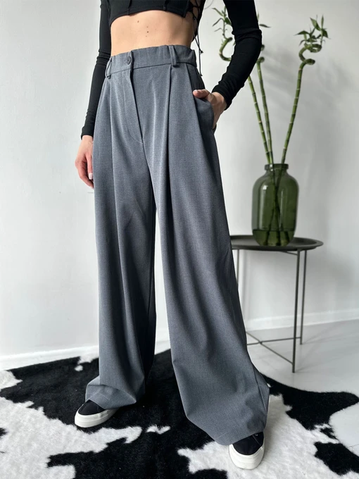 Брюки ISSA Plus модель 13754_grey Фото