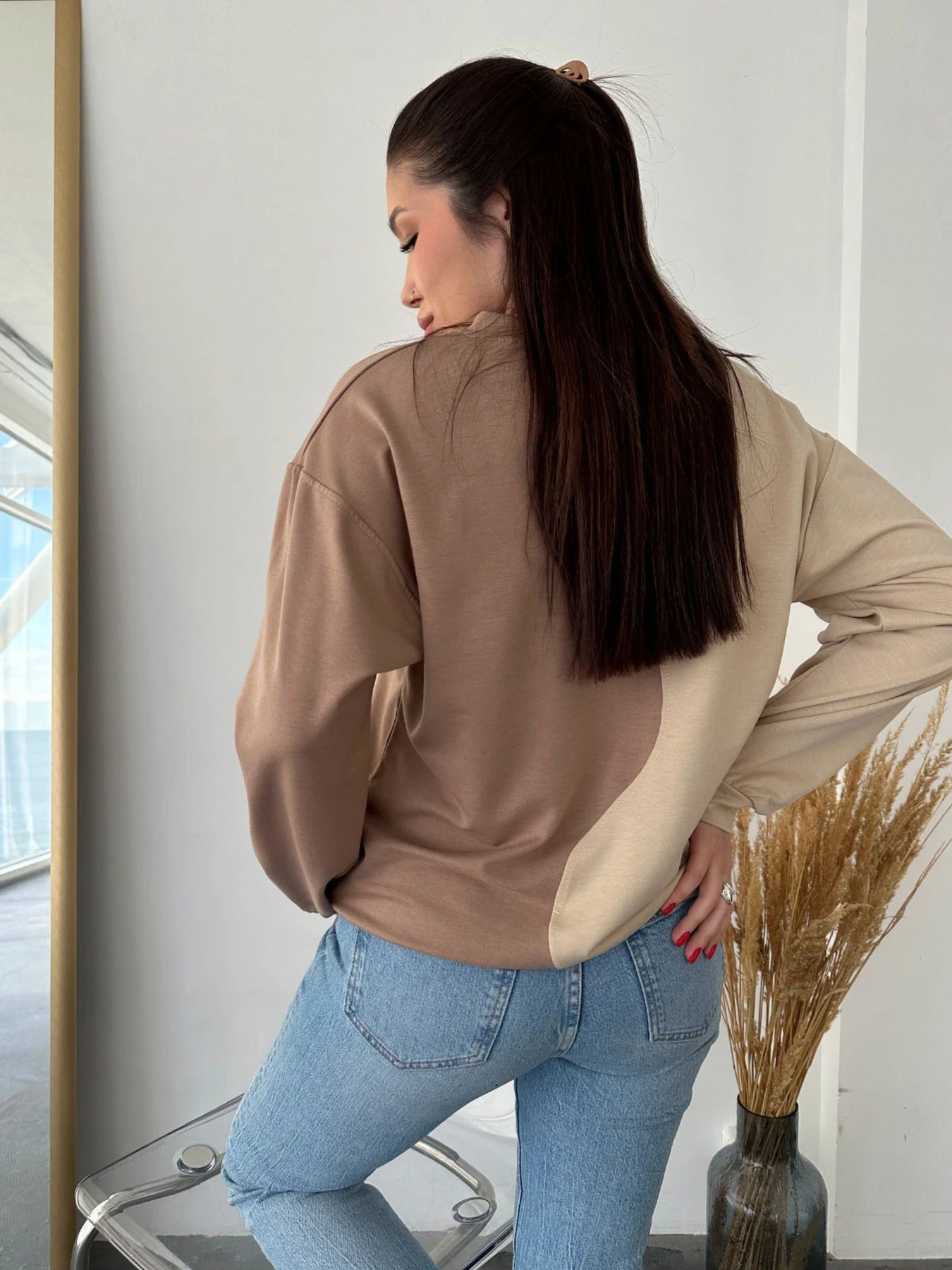 Худі та світшоти ISSA Plus модель 13755_beige Худі та світшоти ISSA Plus модель 13755_beige Фото