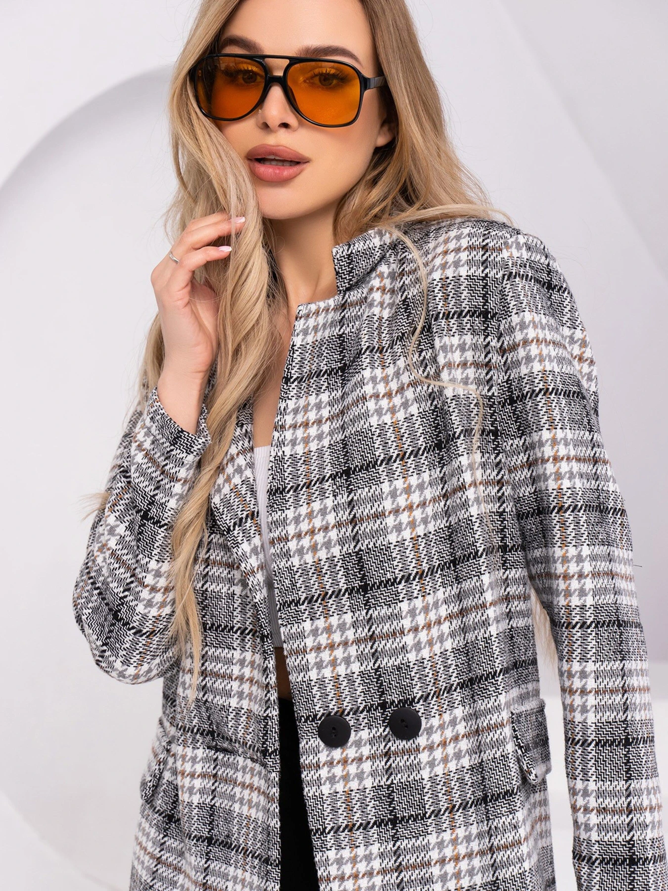 Пиджаки ISSA Plus модель 13758_grey Пиджаки ISSA Plus модель 13758_grey Фото
