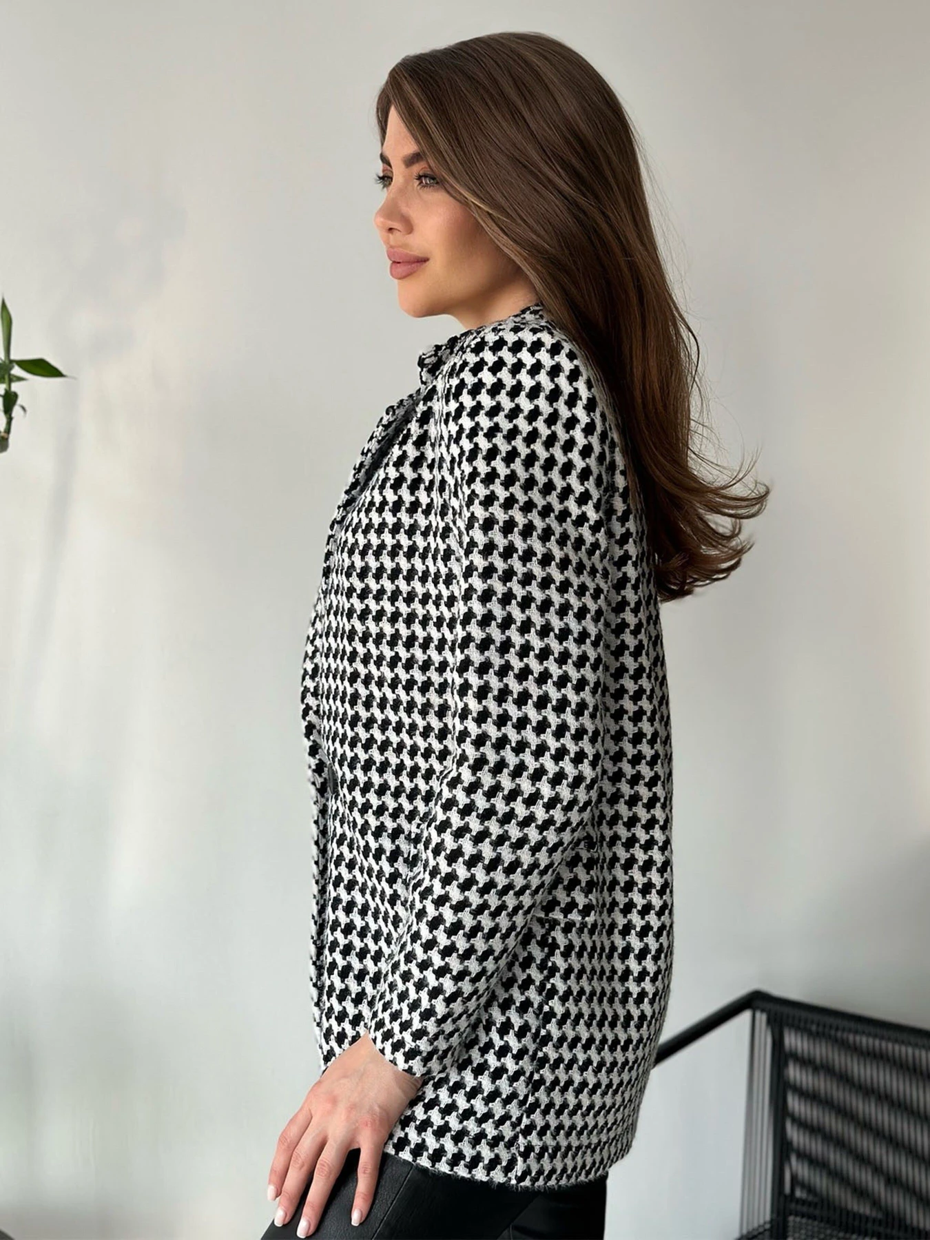 Пиджаки ISSA Plus модель 13759_blackwhite Пиджаки ISSA Plus модель 13759_blackwhite Фото