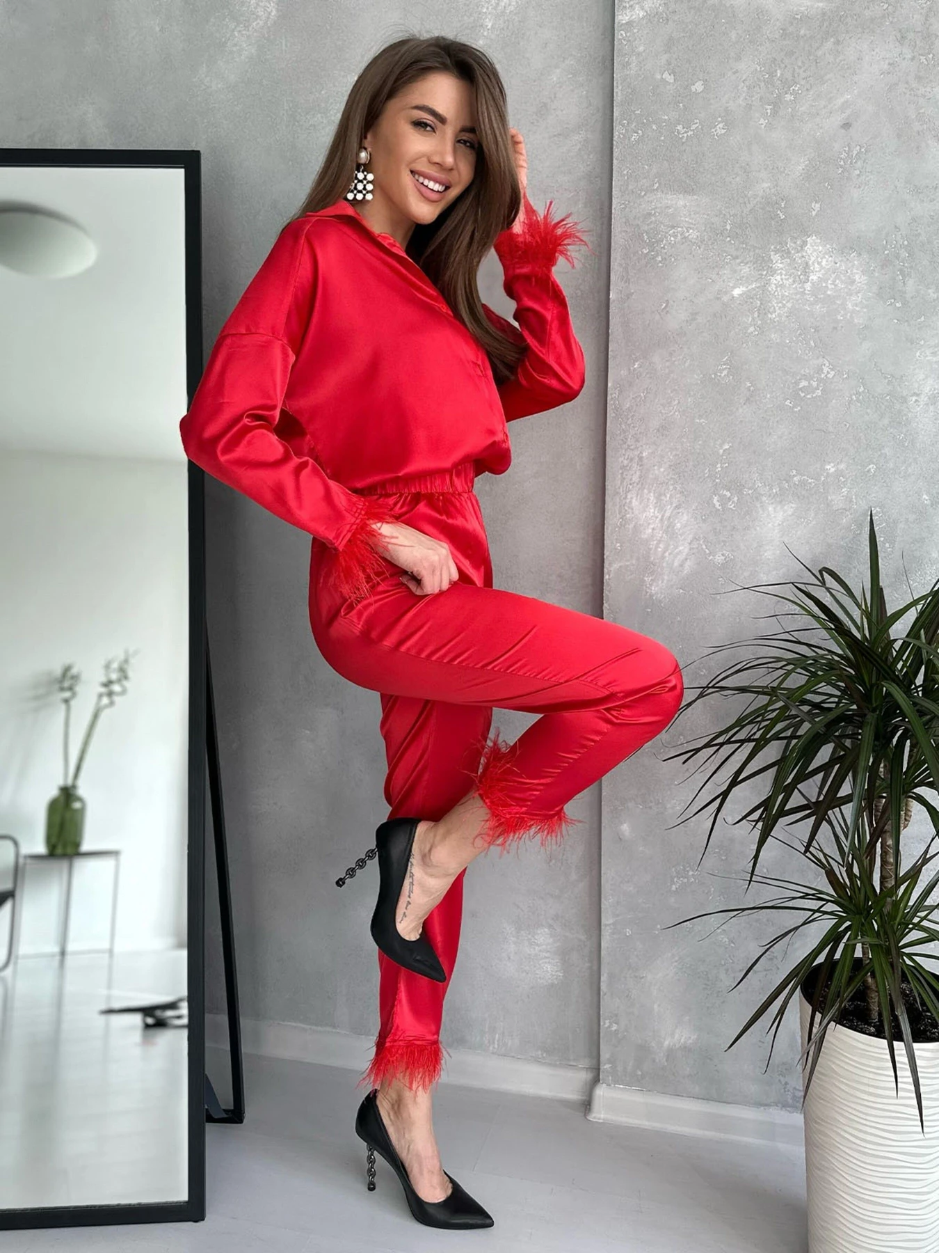 Костюми ISSA Plus модель 13762_red Фото