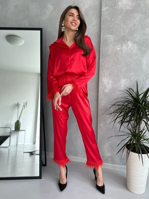 Костюми ISSA Plus модель 13762_red Фото
